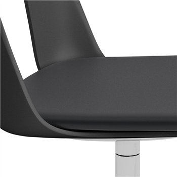 Silla Layout 153 asiento tapizado Hay
