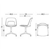 Silla Layout 153 asiento tapizado Hay