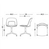 Silla Layout 154 tapizado Hay