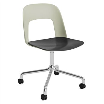 Silla Layout 162 asiento madera Hay