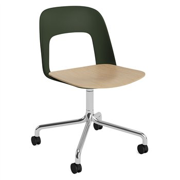Silla Layout 162 asiento madera Hay