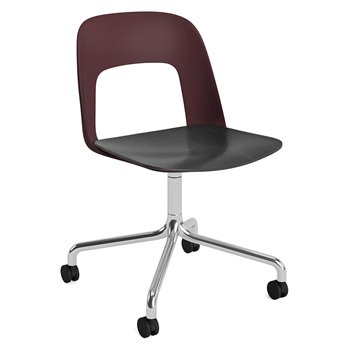 Silla Layout 162 asiento madera Hay