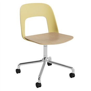Silla Layout 162 asiento madera Hay