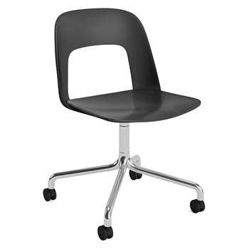 Silla Layout 162 asiento madera Hay