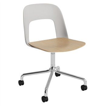 Silla Layout 162 asiento madera Hay