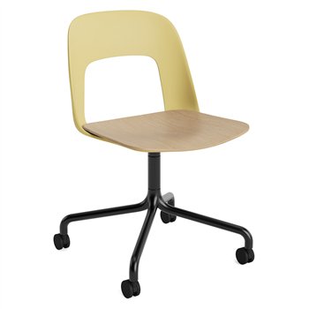 Silla Layout 162 asiento madera Hay