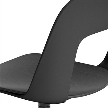 Silla Layout 162 asiento madera Hay