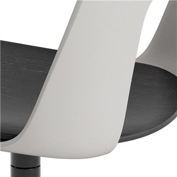 Silla Layout 162 asiento madera Hay