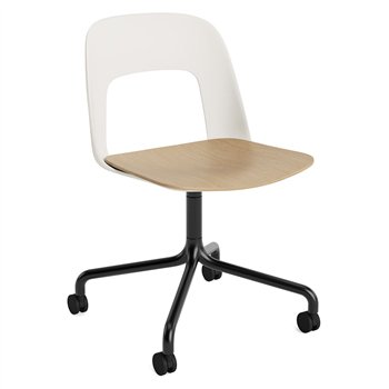 Silla Layout 162 asiento madera Hay