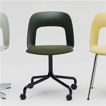 Silla Layout 163 asiento tapizado Hay