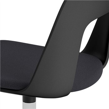 Silla Layout 163 asiento tapizado Hay