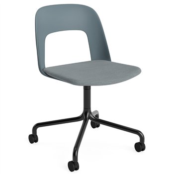Silla Layout 163 asiento tapizado Hay