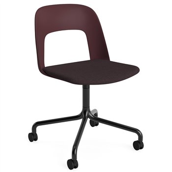 Silla Layout 163 asiento tapizado Hay