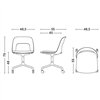 Silla Layout 163 asiento tapizado Hay