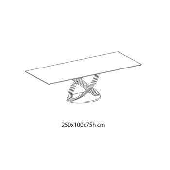 Mesa Fusión Rectangular Madera Bontempi