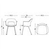 Sillón Layout 213 asiento tapizado Hay