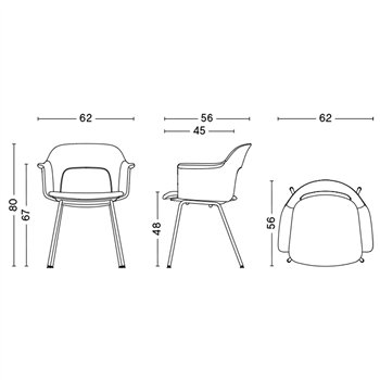 Sillón Layout 214 tapizado Hay