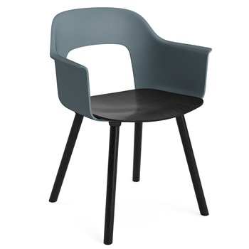 Sillón Layout 222 asiento madera Hay
