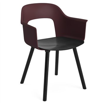 Sillón Layout 222 asiento madera Hay