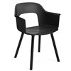 Sillón Layout 222 asiento madera Hay