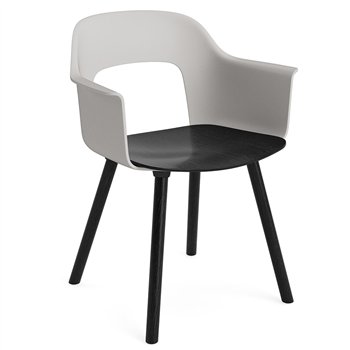 Sillón Layout 222 asiento madera Hay