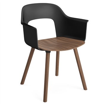 Sillón Layout 222 asiento madera Hay