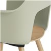 Sillón Layout 222 asiento madera Hay