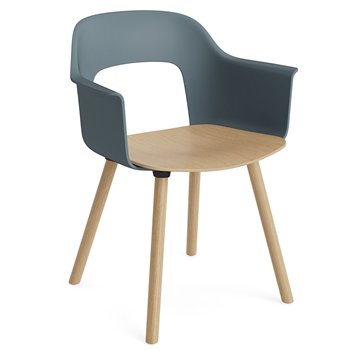 Sillón Layout 222 asiento madera Hay