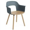 Sillón Layout 222 asiento madera Hay