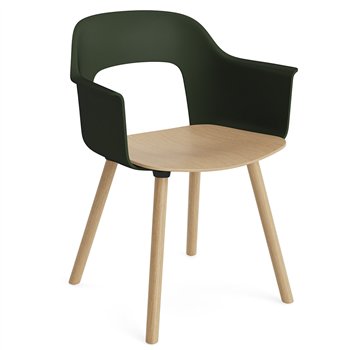 Sillón Layout 222 asiento madera Hay