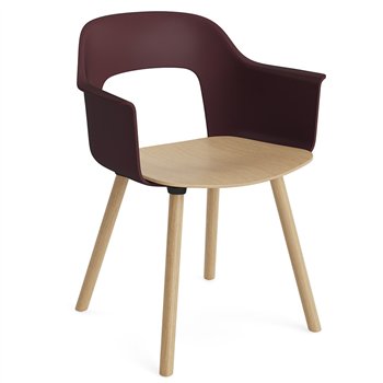 Sillón Layout 222 asiento madera Hay