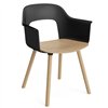 Sillón Layout 222 asiento madera Hay