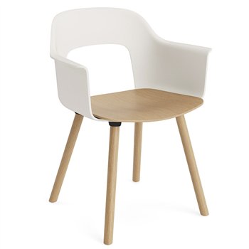 Sillón Layout 222 asiento madera Hay