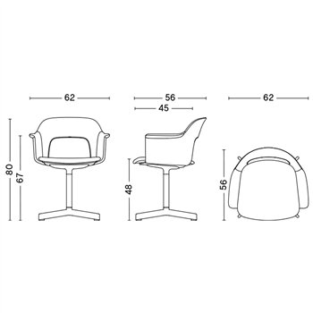 Sillón Layout 234 tapizado Hay