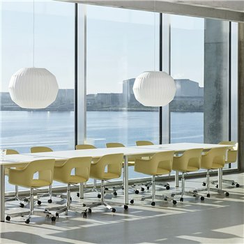 Sillón Layout 243 asiento tapizado Hay