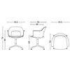 Sillón Layout 253 asiento tapizado Hay