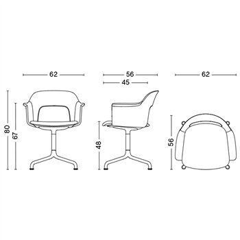 Sillón Layout 254 tapizado Hay