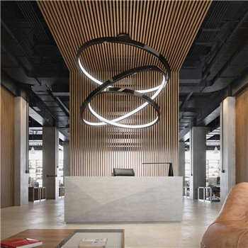 Lámpara suspensión Loop circular Martinelli Luce
