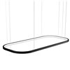 Lámpara suspensión Loop rectangular Martinelli Luce