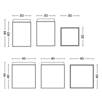 Mesa auxiliar Tray silicona Hay