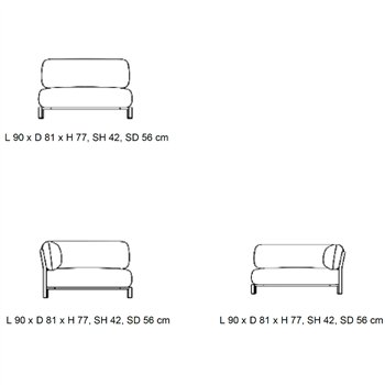 Sofá modular Club Softline