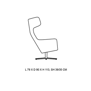 Butaca Giratoria Havana Wing Softline