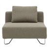 Lotus Single: 98x98x67/82h cm