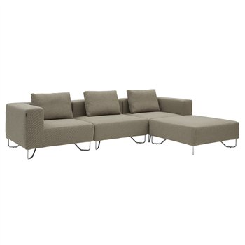 Lotus Corner +Single+pouf large