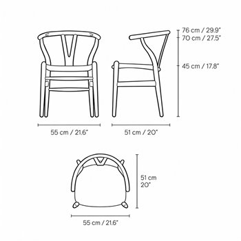Silla Wishbone CH24P Carl Hansen and Son
