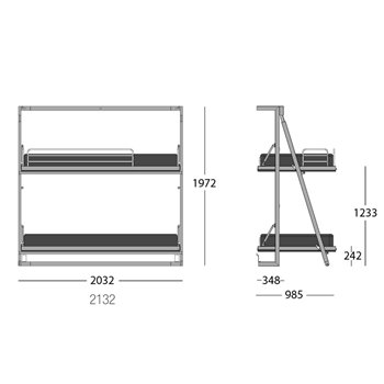 Litera plegable cerrada Axys Sellex