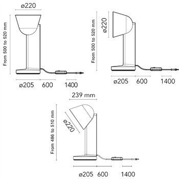 Lámpara mesa Céramique Flos