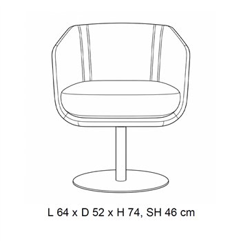 Silla Shelly Giratoria Softline