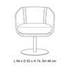 Silla Shelly Giratoria Softline