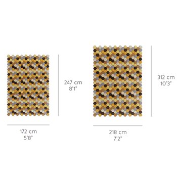 Alfombra Panal rectangular GAN
